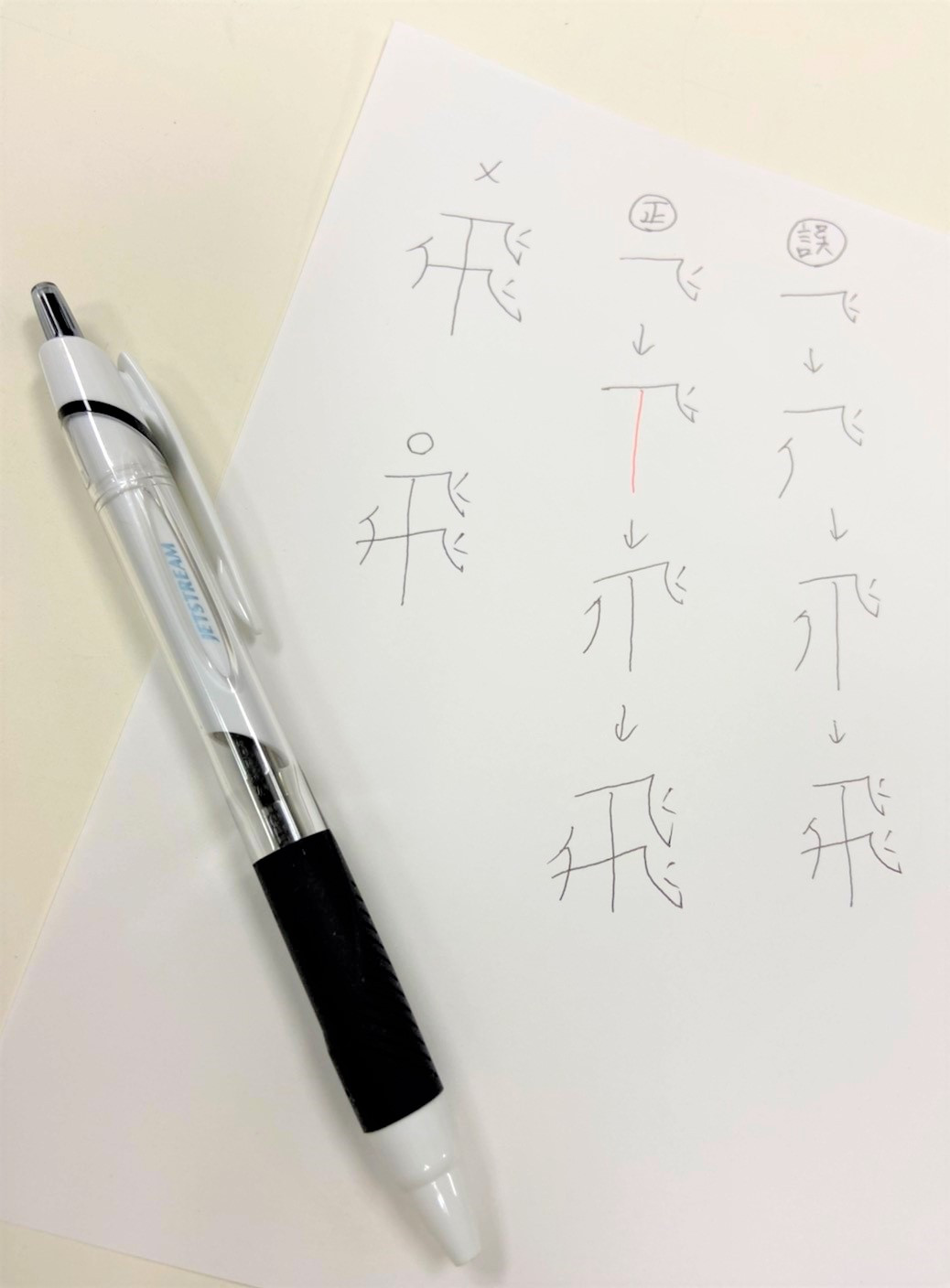 飛 の4画目って 筆順を考えてみる 大阪の書道教室 青霄書法会 せいしょうしょほうかい ブログはこちら